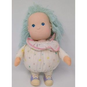Vintage Goldberger Dolls Eegee Baby Plush Clown Rubber‎ Head 1980s 80s Pastel